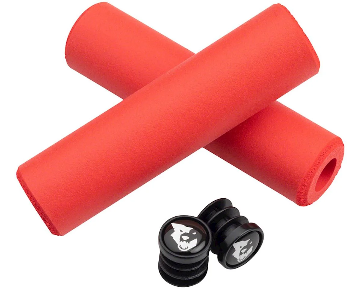 Wolf Tooth Components Fat Paw Slip-On Grips (Red) - view 2